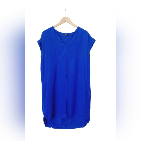 Madewell Vibrant Blue Shift Dress Size Small - Picture 2 of 4
